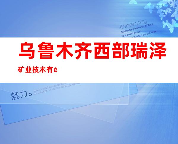 乌鲁木齐西部瑞泽矿业技术有限公司